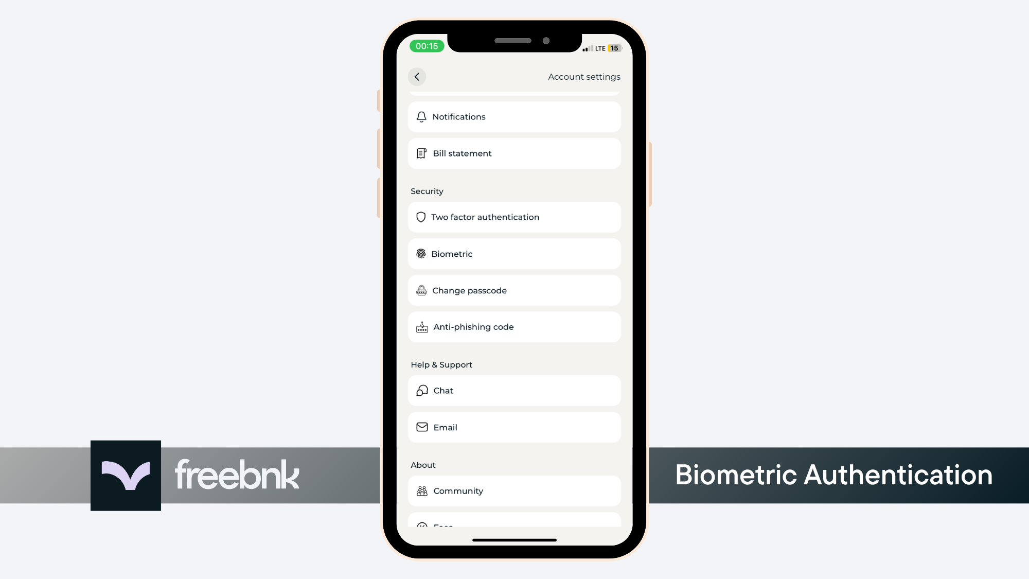 Biometric Authentication - FreeBNK